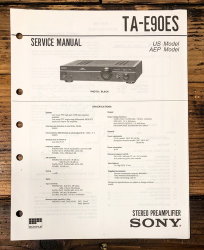 Sony e90es - sony, ta-e90es