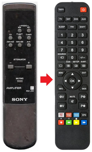 Telecomando adatto per sony - adatto,